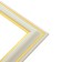 Frame for paintings (mirrors) 21 x 30 x 2.0 cm, plastic, calligrata PLV, milk
