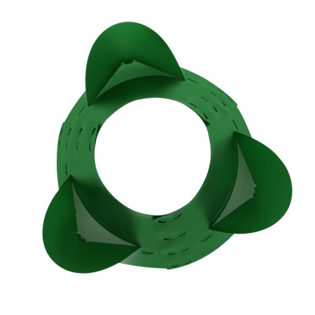 Plastic flowerbed, d = 15–35 cm, h = 40, "floral carousel", green-3