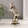 Souvenir Polystone "Elephant circus on a ball with patterns" silver 11.5x7x18.5 cm