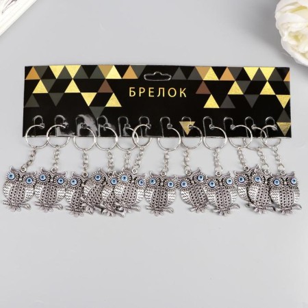 Keychain metal "Eye" owl "4,5x2.7 cm-2