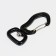 Carabiner with a latch and a swivel, 7x3 cm, 700 kg, black