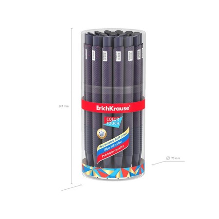 Ballic pen Autom. Erichkrause Colortouch dots in Blue, node 0.7 mm, flu, black. Syn.-4
