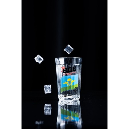 A glass of faceted attention "For Airborne Forces", 250 ml, glass-8
