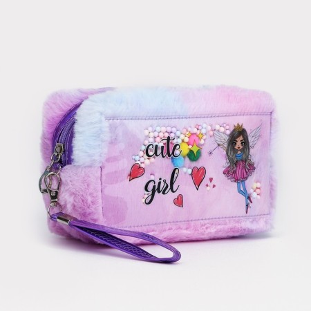 Lightning cosmetic bag, purple color