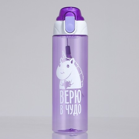 Water bottle “I believe in a miracle”, 600 ml-1