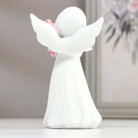 Polystone souvenir "Snowty angel-girl with roses" mix 12.5x7.5x7 cm-3