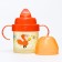 Children's jacket with hard -spout “Foxes. Mothers and babies ", 150 ml., With pens, orange color