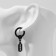 Piercing in the ear "Ring" blade, d = 13 mm, black color
