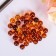 Decor for creativity plastic "Beads Amber" 20 g (set 35 pcs)