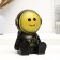 Cosmonaut Piggy bank Black with yellow, 20cm