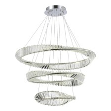 Suspension lamp ST LUCE. SL6204.101.03. Ritorto. 1x97 W, LED, 4000K, 8245 LM, 80x80x150 cm, chromium color