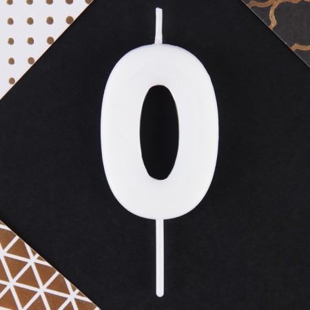Candle for the cake, number “0”, 5.5 x 8 cm.-3