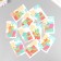 Cardboard "Gifts. Color" set 10 pcs (5 types) 4x6 cm