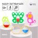 A set of rattles "Sunny Day", 4pcs, Mix color, Aelita