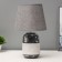 Arnella table lamp E27 40W gray-white 20x20x32 cm