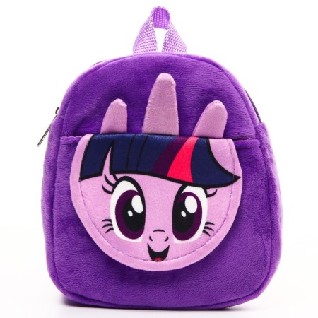 Blue backpack on a zipper, with a pocket, 19x22 cm "Spark", My Little Pony-2