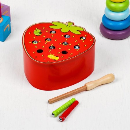 Toy developing fishing "strawberries", 7 × 15.5 × 17 cm