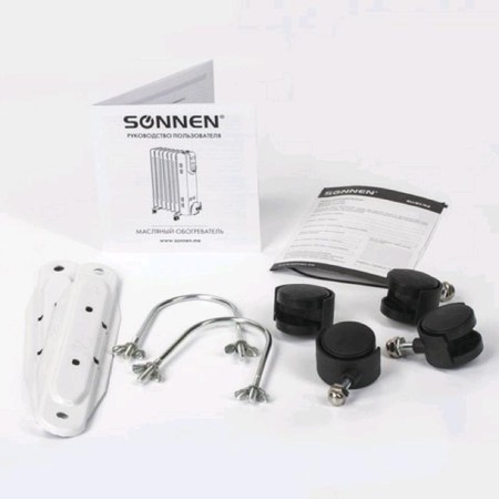 Sonnen DFS-11 heater, oil, 2500 watts, 11 sections, 25 m², white-5