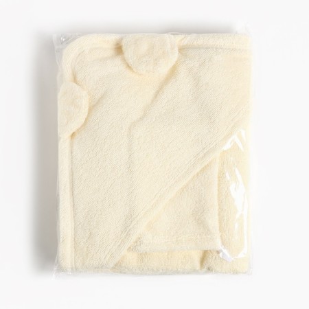Set for bathing the crumb I (a concrete towel 85*85 ± 2cm, a towel 40*55cm, mittens) milk-9