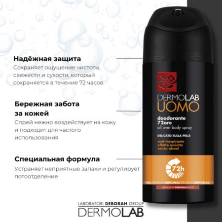 Dermolab 72h All Over Body Spray Original, 150 ml-2