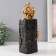Souvenir Polystone "Mountains choose strong" gold 13x8x28 cm