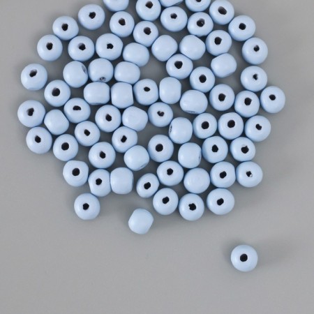 Beads for creativity "gray-blue" D-0.8 cm, set of 20 g-1