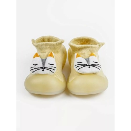 Boots-knees children's first STEP CAT with a breathing sole, size 24, yellow color