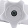 Ballic Kalde Ball, polypropylene, d = 25 mm x 3/4 ", collapsible, straight, with a plug nut