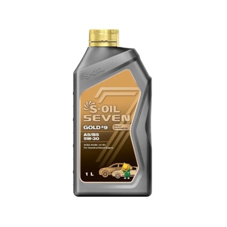 Car oil S-OIL 7 Gold #9 A5/B5 5W-30 synthetics, 1 liter