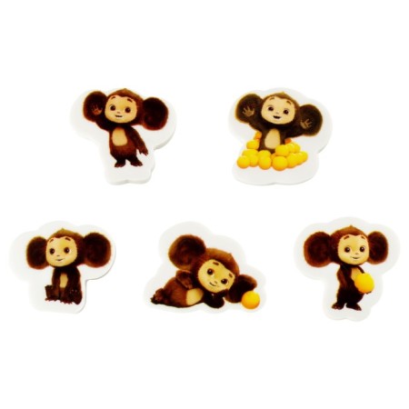 Lastik multi-gun "Cheburashka" 40 x 30 x 13 mm, curly, thermoplastic rubber mix-4