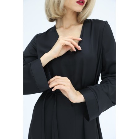 Silk dress of a free silhouette, size 52-3