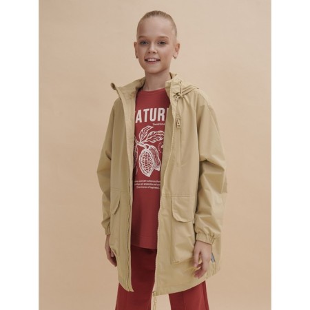 Vetrovka for girls, height 134 cm, sandy color-2