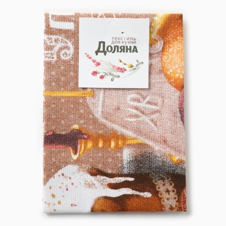 Catcelle kitchen. Dolyana "Light Easter" 28x46 cm, Rogozhka, 100% HL, 160g/m2-4