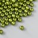 Set of beads "needlework" plastic, diameter 6 mm, 25 g, marsh-green