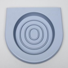 Toilet for teaching cats to a toilet 39.2 x 38.7 x 3 cm, gray