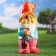 Garden figure "Dwarf with a pitchfork" 35x15x12cm