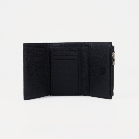 Women's wallet on the button, black color-2