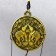 Music of wind metal "Elephants on the coin" 2 bells 37 cm