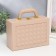Casket to the leatherette to decorating the suitcase "Large cell" beige 9x25x17 cm