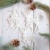 Jewish decoration "White deer carved" (set 3 pcs) 8x13 cm