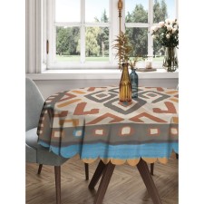 The tablecloth “African motifs”, round, Saten, d = 150 cm