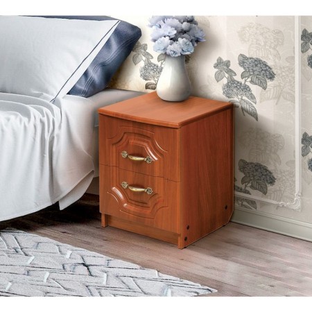 Venice 3 bedside table with 2 boxes, 400x390x486 mm, color Italian nut