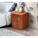 Venice 3 bedside table with 2 boxes, 400x390x486 mm, color Italian nut