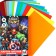 Cardboard Color, A4, 15 sheets, 15 colors, coated, one -sided, in a folder, 220 g/m², Avengers