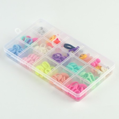 Set for creating jewelry, set of 12 colors, accessories, charm-3