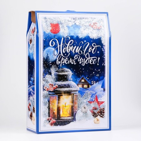 Box gift New Year's time of miracles 22.5 x 34 x 10 cm-2