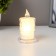 Nightlight "frosty candle" LED from 3XAG10 batteries 4.5x4.5x8 cm