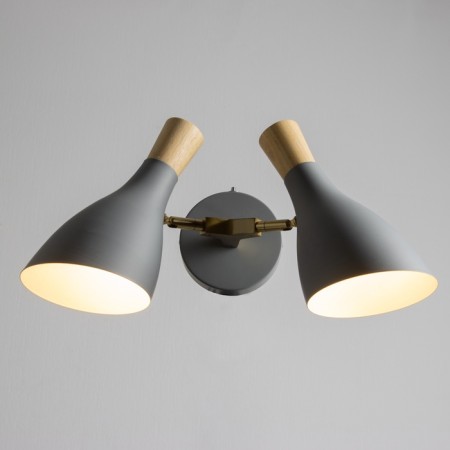 Sconces "Morocco" 2he27 40W gray 25x15x38cm-1
