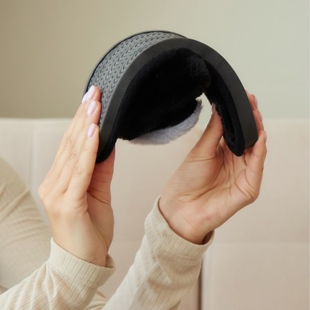 Women's slippers with an open nose size 40-41, the color is gray-11