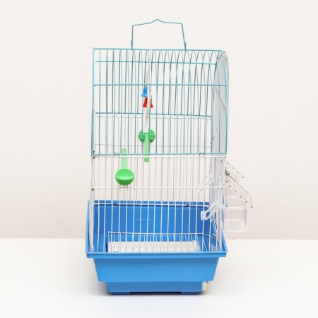 A cage for a poultry compiled BD-1/3C, 30 x 23 x 39 cm, blue-1